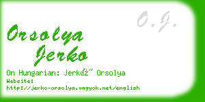 orsolya jerko business card